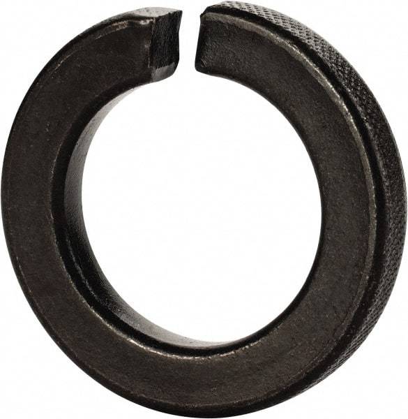 Value Collection - 1-3/8", 1.379" ID, 0.344" Thick Split Lock Washer - Grade 2 Steel, Uncoated, 1.379" Min ID, 1.408" Max ID, 2.219" Max OD - Exact Industrial Supply