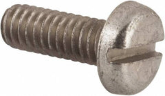 Value Collection - #12-24 UNC, 5/8" Length Under Head Slotted Drive Machine Screw - Pan Head, Grade 2 Steel, Zinc-Plated Finish, Without Washer - Exact Industrial Supply