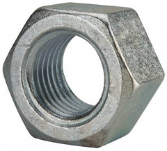 Value Collection - 2 - 4-1/2 UNC Steel Right Hand Hex Nut - 3" Across Flats, 1-23/32" High, Zinc Clear Finish - Exact Industrial Supply
