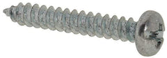 Value Collection - #4 Pan Head Slotted Phillips Sheet Metal Screw - Steel, 3/4" Length Under Head, Grade 2 - Exact Industrial Supply
