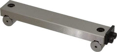 Value Collection - 6 Inch Long x 1 Inch Wide x 0.0002 Inch Center to Center Accuracy, 0.0001 Inch Parallelism, 5 Inch Between Rolls, Sine Bar - Steel, Includes Back Plate - Exact Industrial Supply
