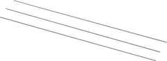 Van Keuren - 64 TPI, 1/64 Inch Pitch, 2 Inch Long, Thread Pitch Diameter Measuring Wire - 0.009 Inch Nominal Best Wire Diameter, 0.0135 Inch Nominal Constant, 3 Pieces - Exact Industrial Supply