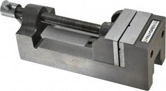 Palmgren - 2-1/2" Jaw Opening Capacity x 1-1/2" Throat Depth, Horizontal Drill Press Vise - 2-7/16" Wide Jaw, Stationary Base, Standard Speed, 7-1/4" OAL x 2-9/16" Overall Height, Cast Iron - Exact Industrial Supply