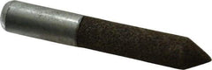 Grier Abrasives - 1/2" Diam 80 Grit 60° Included Angle Center Lap - Aluminum Oxide, Medium Grade, Extra Hard Density, Shank Mounted - Exact Industrial Supply