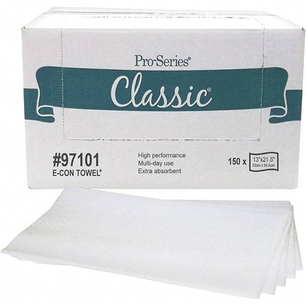 PRO-SOURCE - 1/4 Fold Food Service Wipes - Box, 21-1/2" x 13" Sheet Size, White - Exact Industrial Supply