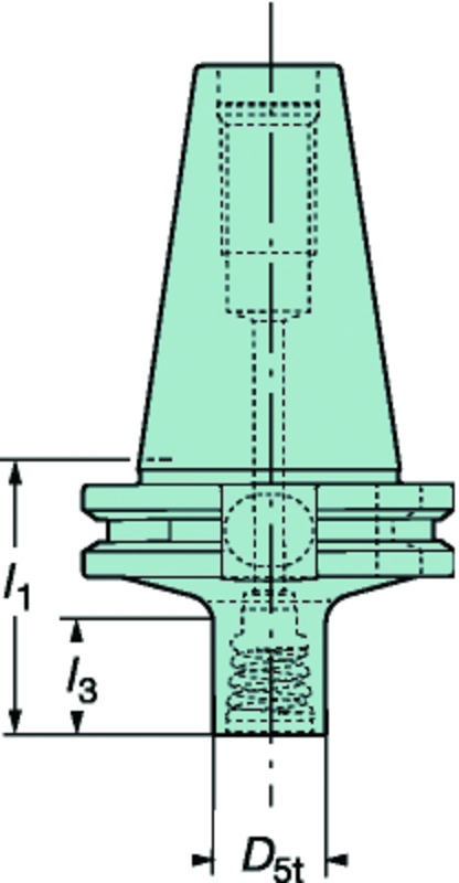 A392.45EH-40 12 060 Cat-V To Coromant EH Adaptor - Exact Industrial Supply