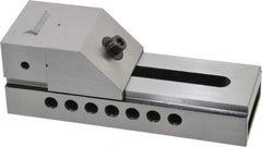 Interstate - 2-1/2" Jaw Width, 3-3/8" Jaw Opening Capacity, 1-1/4" Jaw Height, Toolmaker's Vise - Flat Jaw, 0.0002" Parallelism, 0.0002" Squareness, 7" OAL x 2-1/2" OAH - Exact Industrial Supply