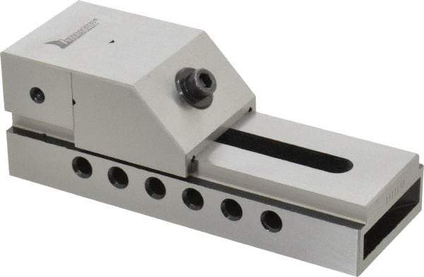 Interstate - 2" Jaw Width, 2-1/2" Jaw Opening Capacity, 1" Jaw Height, Toolmaker's Vise - Flat Jaw, 0.0002" Parallelism, 0.0002" Squareness, 5-1/2" OAL x 1-31/32" OAH - Exact Industrial Supply