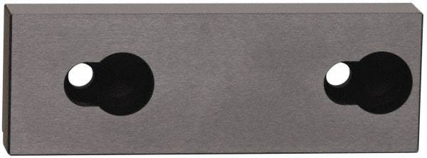 Kurt - 5.969" Wide x 1.88" High x 0.981" ThickFlat/No Step Vise Jaw - Aluminum, Fixed Jaw, Compatible with 6" Vises - Exact Industrial Supply