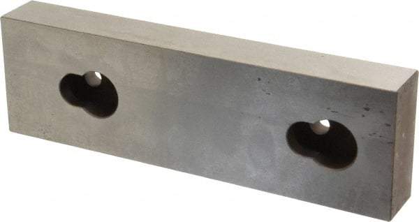 Kurt - 7.969" Wide x 2.44" High x 1.075" ThickFlat/No Step Vise Jaw - Steel, Fixed Jaw, Compatible with 8" Vises - Exact Industrial Supply