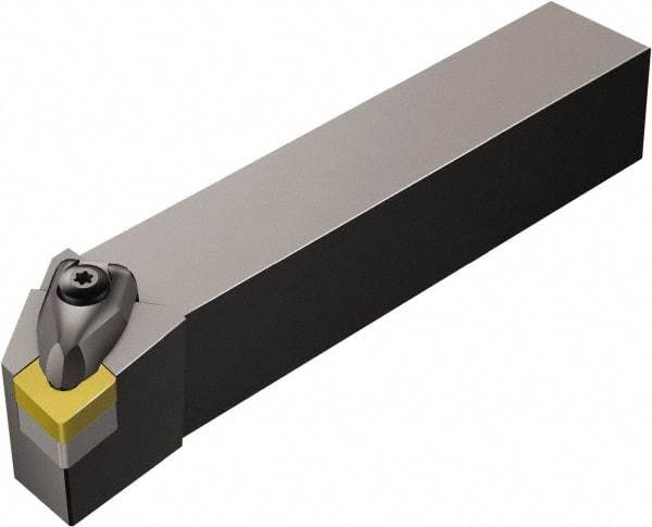 Sandvik Coromant - DCLN, Right Hand Cut, -5° Lead Angle, 16mm Shank Height x 16mm Shank Width, Negative Rake Indexable Turning Toolholder - 100mm OAL, CNMG 12 04 08 Insert Compatibility, Series T-Max P - Exact Industrial Supply