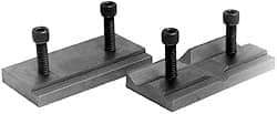 Cardinal Tool - 8" Wide x 3mm High, Step Vise Jaw - Hard, Steel, Fixed Jaw, Compatible with 8" Vises - Exact Industrial Supply