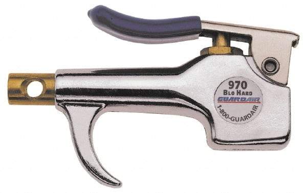 Guardair - 120 Max psi Venturi Nozzle Thumb Lever Blow Gun - 1/4 NPT, Aluminum - Exact Industrial Supply