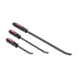 Mayhew - 3 Piece Screwdriver Pry Bar Set - 1/2" Head Width, Includes 12, 17 & 25" Lengths - Exact Industrial Supply