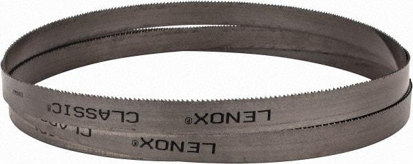 Lenox - 10 to 14 TPI, 7' 9" Long x 3/4" Wide x 0.035" Thick, Welded Band Saw Blade - Bi-Metal, Toothed Edge, Modified Raker Tooth Set, Flexible Back, Contour Cutting - Exact Industrial Supply