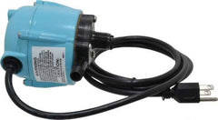 Little Giant Pumps - 1/150 HP, 3.2 psi, Aluminum Miniature Submersible Pump - 1/4 Inch Inlet, 1/4 Inch Outlet, 6 Ft. Long Power Cord, 1.1 Amp - Exact Industrial Supply