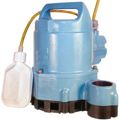 Little Giant Pumps - 1/2 hp, 10.5 Amp Rating, 115 Volts, Integral Mechanical Float Operation, Effluent Pump - Cast Iron Housing - Exact Industrial Supply