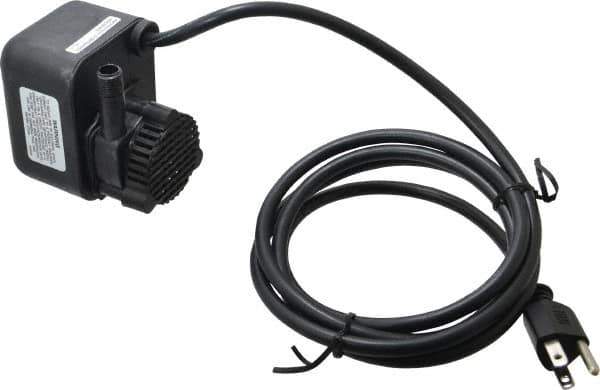 Little Giant Pumps - 1/125 HP, 3 psi, Aluminum Miniature Submersible Pump - 1/4 Inch Inlet, 1/2 Inch Outlet, 6 Ft. Long Power Cord, 0.6 Amp - Exact Industrial Supply