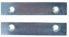 Panavise - 2-1/2" Wide x 1/2" High x 1/4" Thick, Flat/No Step Vise Jaw - Steel, Fixed Jaw - Exact Industrial Supply