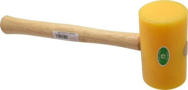 Garland - 1-1/2 Lb Head Polyethylene Mallet - 14" OAL, 16-1/2" Long Wood Handle - Exact Industrial Supply