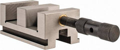 Interstate - 2-3/8" Jaw Width, 2-1/8" Jaw Opening Capacity, 1" Jaw Height, Toolmaker's Vise - V-Groove Jaw, 0.0001" Parallelism, 0.0002" Squareness, 4.33" OAL x 2.3" OAH - Exact Industrial Supply