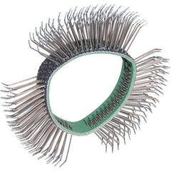 Dynabrade - 4" OD, Bent Filament Wheel Brush - 1/2" Face Width - Exact Industrial Supply