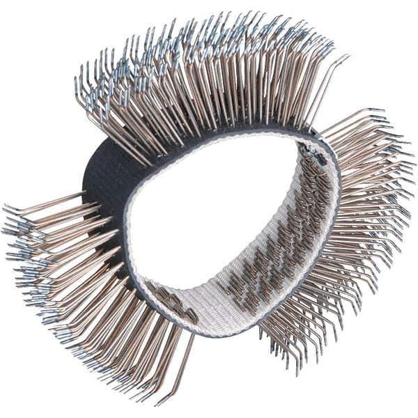 Dynabrade - 4" OD, Bent Filament Wheel Brush - 3/4" Face Width - Exact Industrial Supply