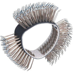 Dynabrade - 4" OD, Bent Filament Wheel Brush - 3/4" Face Width - Exact Industrial Supply