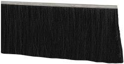 PRO-SOURCE - 5/16" Back Strip Brush Width, Metal Black Nylon Strip Brush - 6" Bristle Length, Nylon, 36" OAL - Exact Industrial Supply