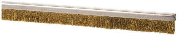 PRO-SOURCE - 5/16" Back Strip Brush Width, Stainless Steel Back Strip Brush - 1" Bristle Length, Stainless Steel, 72" OAL - Exact Industrial Supply