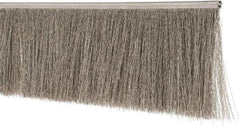 PRO-SOURCE - 1/2" Back Strip Brush Width, Stainless Steel Back Strip Brush - 3" Bristle Length, Stainless Steel, 36" OAL - Exact Industrial Supply