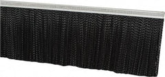 PRO-SOURCE - 1/2" Back Strip Brush Width, Metal Black Nylon Strip Brush - 5" Bristle Length, Nylon, 72" OAL - Exact Industrial Supply