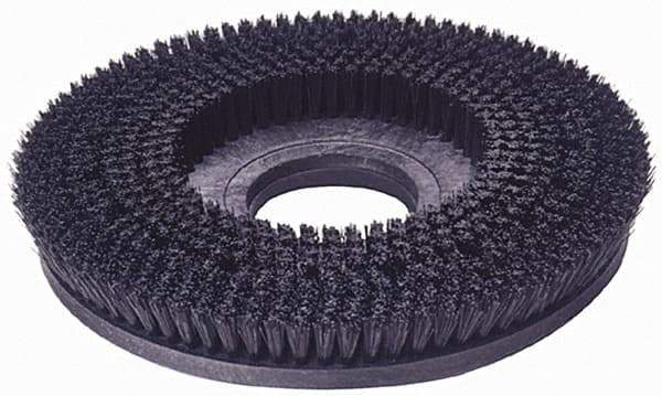 Made in USA - 15" Diam Floor Brush - 13" Machine, Polypropylene - Exact Industrial Supply