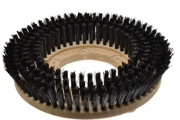 Made in USA - 13" Diam Floor Brush - 11" Machine, Polypropylene - Exact Industrial Supply