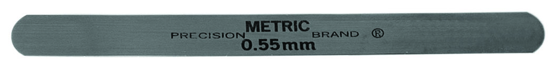 Metric Steel Feeler Gage Pack (PACK OF 10) - 1.0mm - 12.7mm x 127mm - C1095 Spring Steel - Exact Industrial Supply