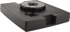 Rubbermaid - Black Plastic Weighted Base - Compatible with 56 Gal Containers, 21-1/8" Long, 5" High - Exact Industrial Supply