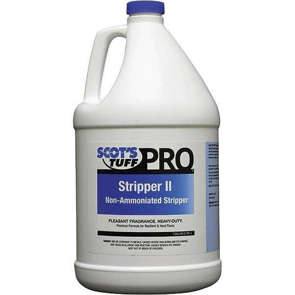 Scot's Tuff - 1 Gal Bottle Stripper - Use on Metal Interlock Finishes, Polymer Finishes, Wax Finishes - Exact Industrial Supply