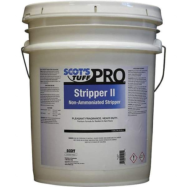 Scot's Tuff - 5 Gal Pail Stripper - Use on Metal Interlock Finishes, Polymer Finishes, Wax Finishes - Exact Industrial Supply