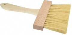 PRO-SOURCE - Tampico Surface Preparation Kalsomine Brush - 3" Bristle Length, 6" Wide, Wood Handle - Exact Industrial Supply