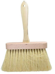 PRO-SOURCE - Tampico Surface Preparation Kalsomine Brush - 4" Bristle Length, 6-1/2" Wide, Wood Handle - Exact Industrial Supply