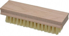 PRO-SOURCE - 6-1/2" OAL Hand & Fingernail Scrub Brush - Tampico Bristles, Hardwood Block - Exact Industrial Supply