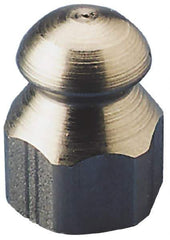 Value Collection - 4,200 psi Fixed, Stainless Steel, Sewer Pressure Washer Nozzle - 7.5mm Orifice Diam, 1/4" Thread, FPT, Polished - Exact Industrial Supply