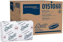 Scott - 1 Ply White C-Fold Paper Towels - 10-1/8" Wide - Exact Industrial Supply