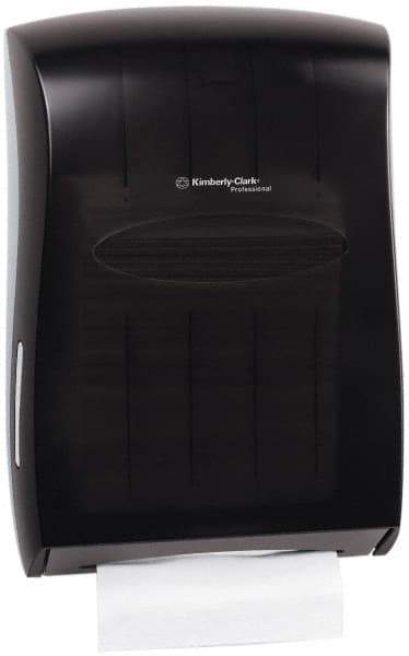 Kimberly-Clark Professional - Hands Free, Plastic Paper Towel Dispenser - 18.88" High x 13-1/4" Wide x 5.88" Deep, 2-1/2 Sleeves, Smoke (Color) - Exact Industrial Supply