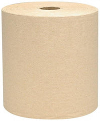 Scott - Hard Roll of 1 Ply Natural Paper Towels - 8" Wide, 800' Roll Length - Exact Industrial Supply