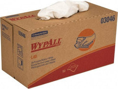 WypAll - L40 Dry General Purpose Wipes - Pop-Up, 10" x 10-3/4" Sheet Size, White - Exact Industrial Supply