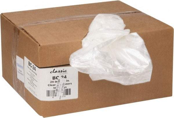 PRO-SOURCE - 0.6 mil Thick, Household/Office Trash Bags - 24" Wide x 23" High, Clear - Exact Industrial Supply