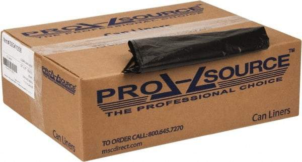 PRO-SOURCE - 0.8 mil Thick, Household/Office Trash Bags - 33" Wide x 39" High, Black - Exact Industrial Supply