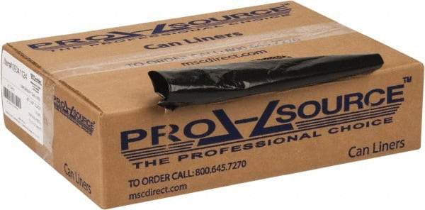 PRO-SOURCE - 1.25 mil Thick, Heavy-Duty Trash Bags - 40" Wide x 46" High, Black - Exact Industrial Supply