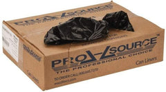 PRO-SOURCE - 1 mil Thick, Heavy-Duty Trash Bags - 40" Wide x 46" High, Black - Exact Industrial Supply